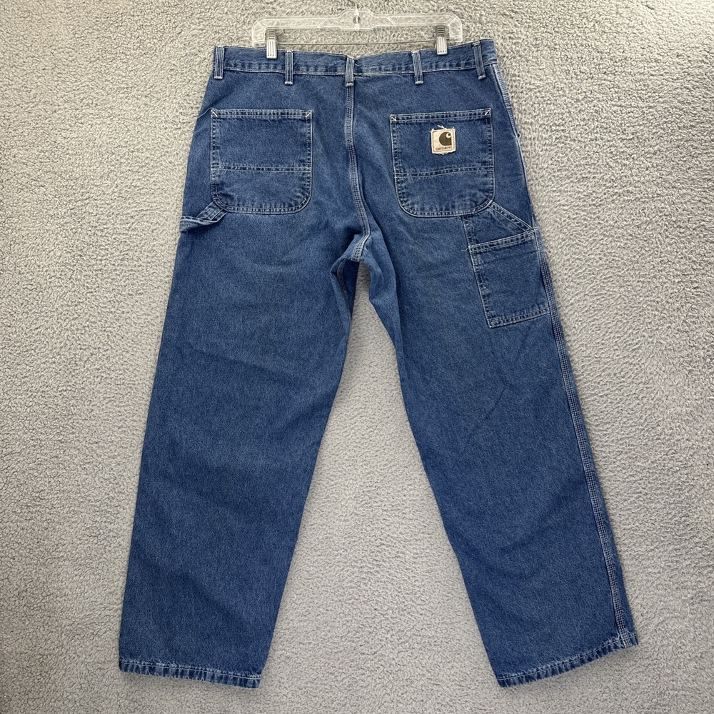 Vintage 2000 Carhartt B13 DST Carpenter Loose Fit Denim Jeans Retro Men 40 x 30